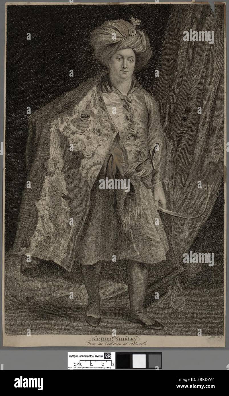 Sir Robt. Shirley um 1800 von Andrew Birrell Stockfoto