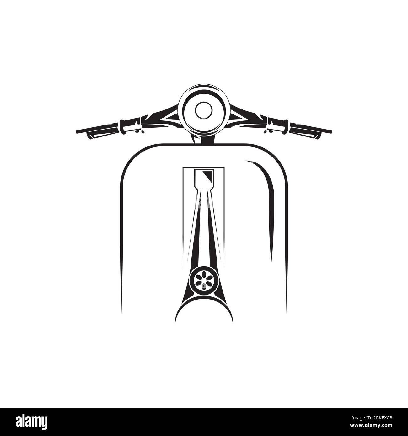 scooter creative design. vector illustration of a simple scooter Stock Vektor