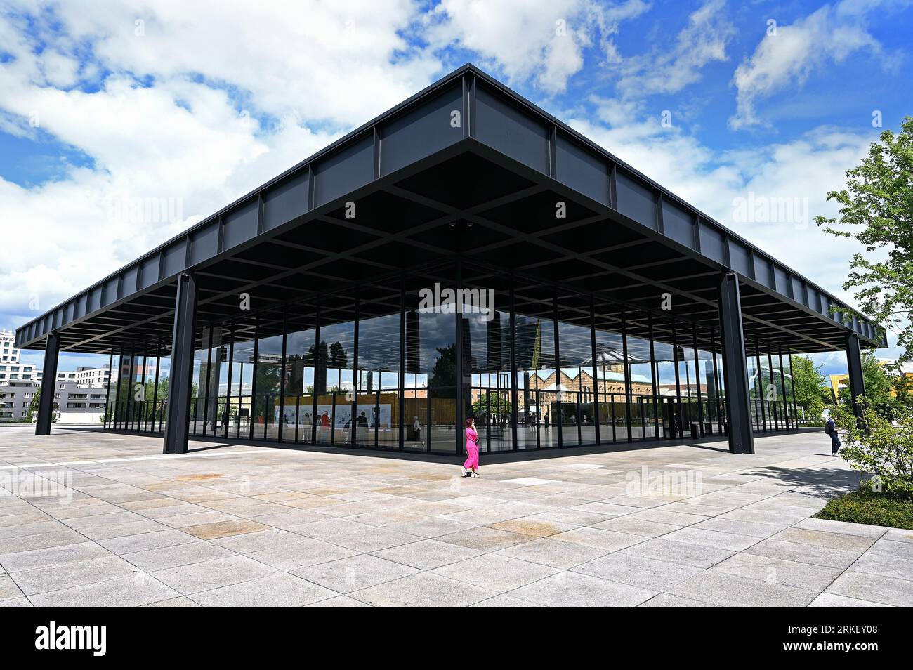 Neue Nationalgalerie Berlin Stockfoto