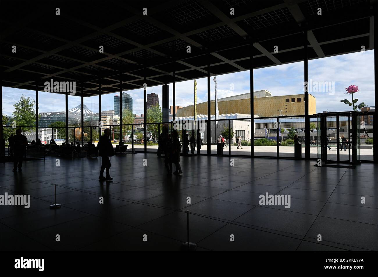 Neue Nationalgalerie Berlin Stockfoto