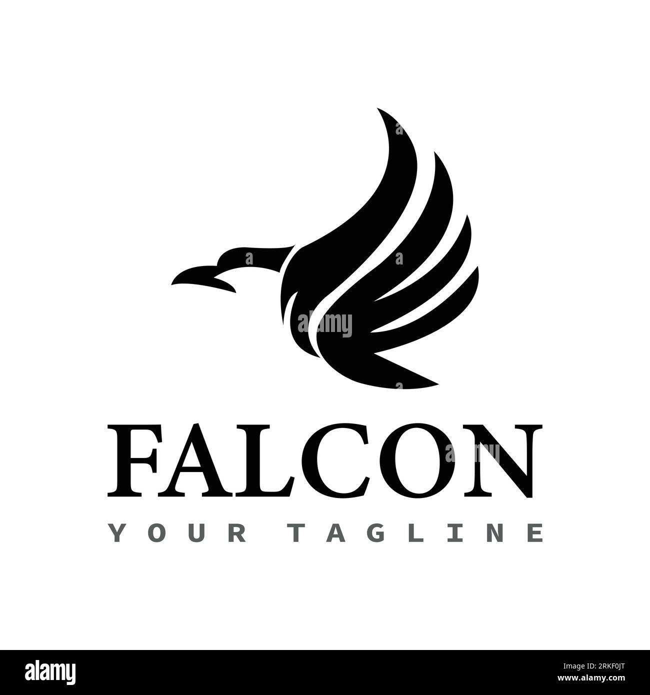 falcon Flaying Bird Logo abstract. design template, vector illustration Stock Vektor