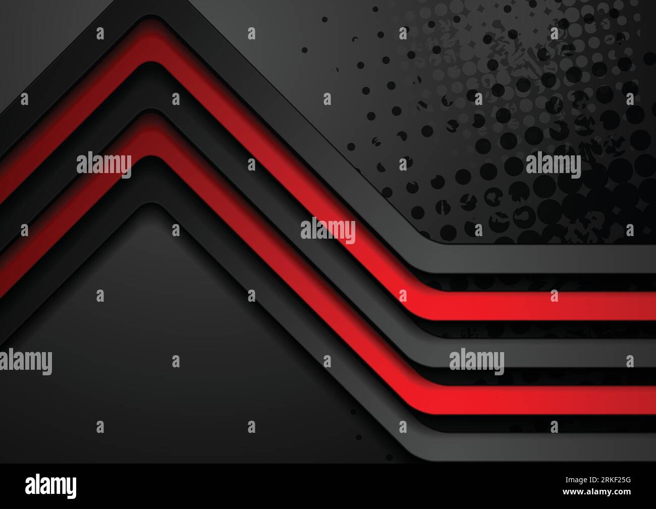 Rote schwarze Streifen abstrakter Unternehmenshintergrund. Vektordesign Stock Vektor