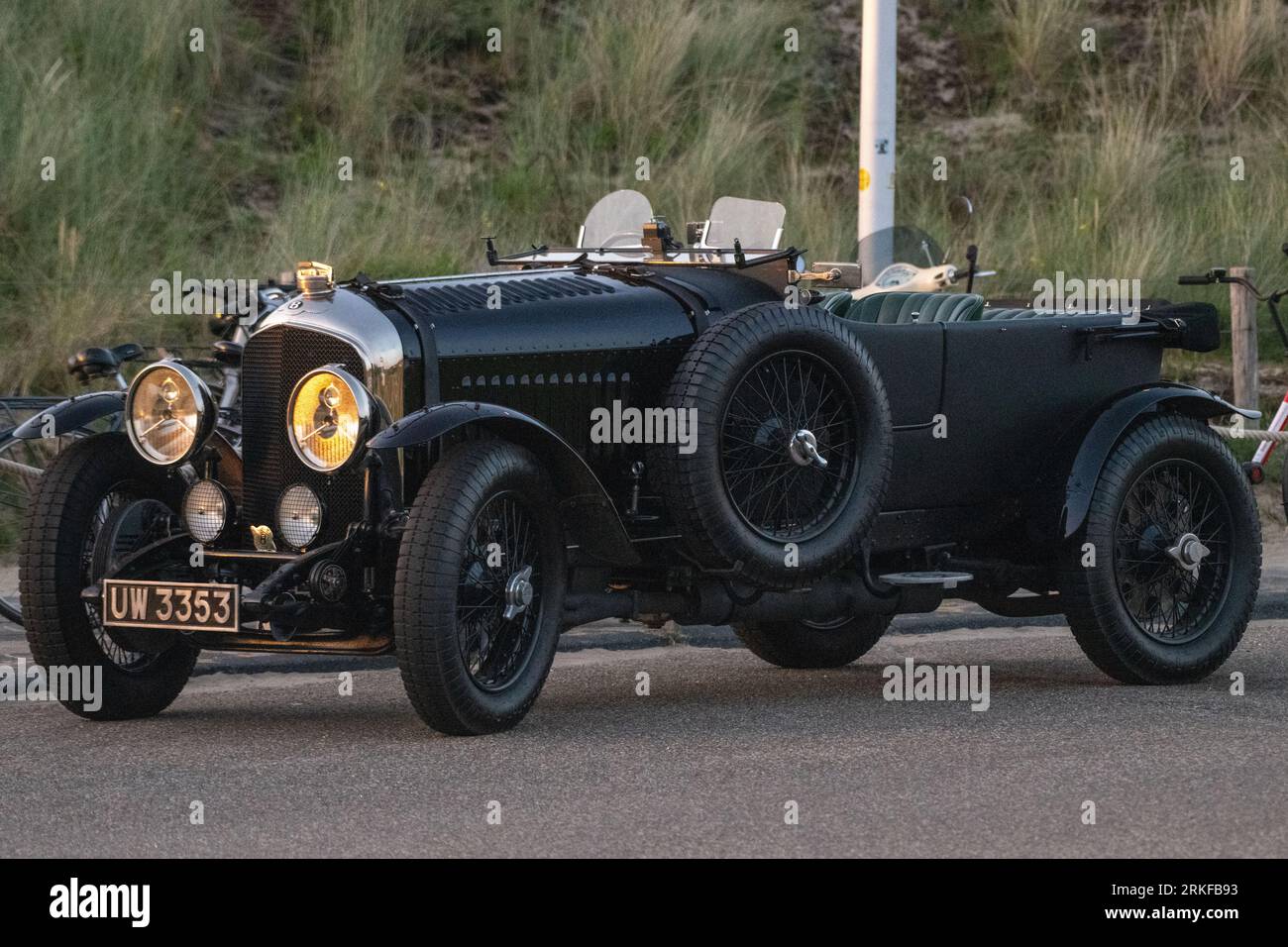 Schwarz alt Cabriolet Bentley (1930) Stockfoto