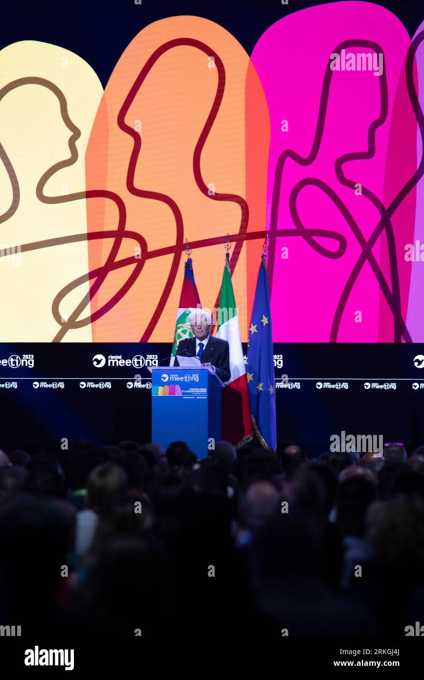 Rimini, Italien. 25. August 2023. 44. Auflage des Rimini-Treffens von Kommunion und Befreiung mit dem Titel Editorial Usage Only Credit: Independent Photo Agency/Alamy Live News Stockfoto