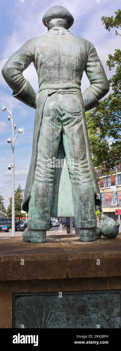 Stahlarbeiter-Gedenkstätte in Corby, England. Stockfoto