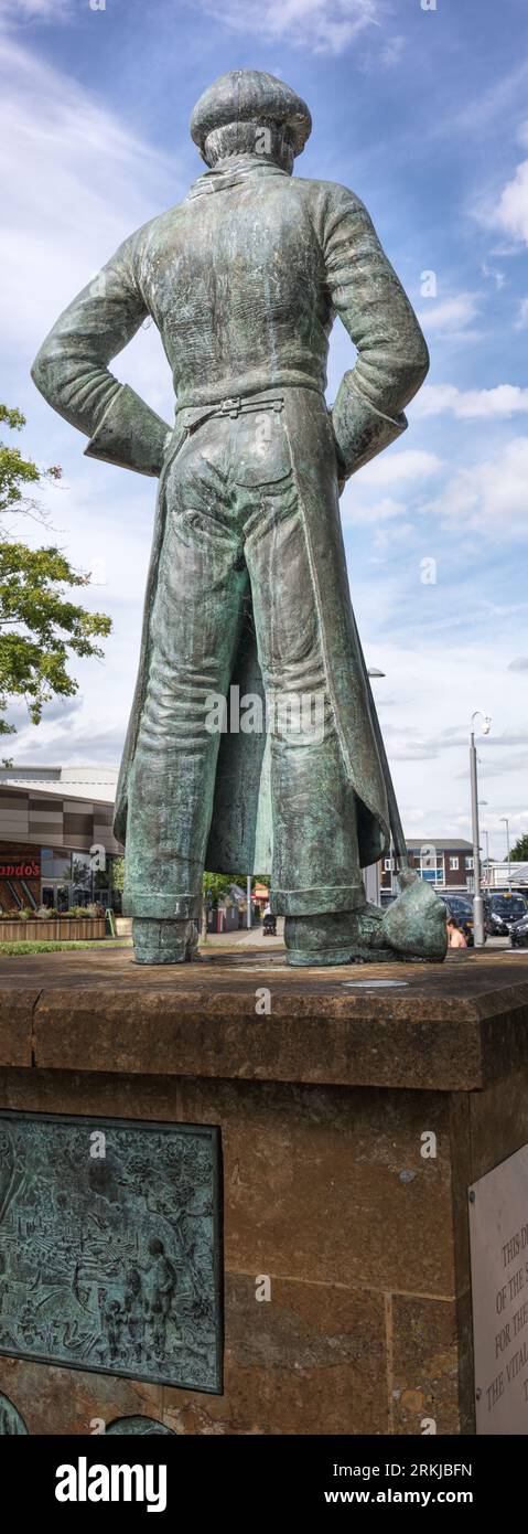 Stahlarbeiter-Gedenkstätte in Corby, England. Stockfoto