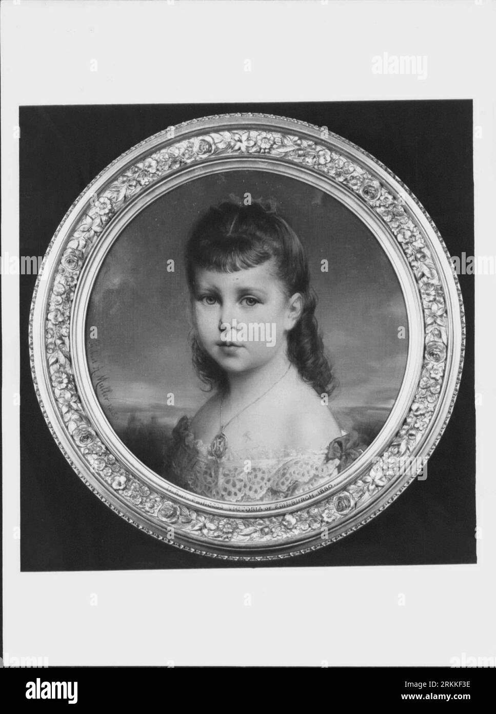 Prinzessin Victoria Melita von Edinburgh (1876–1936) 1880 von Robert Antoine Müller Stockfoto