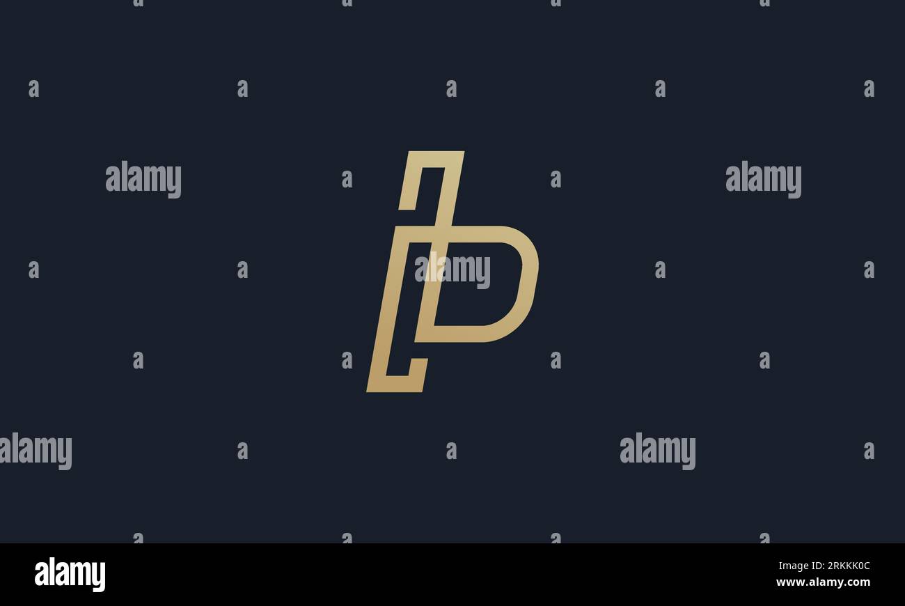 Kreativer und minimalistischer Brief BP PB Logo Design, PB BP Monogramm Stock Vektor