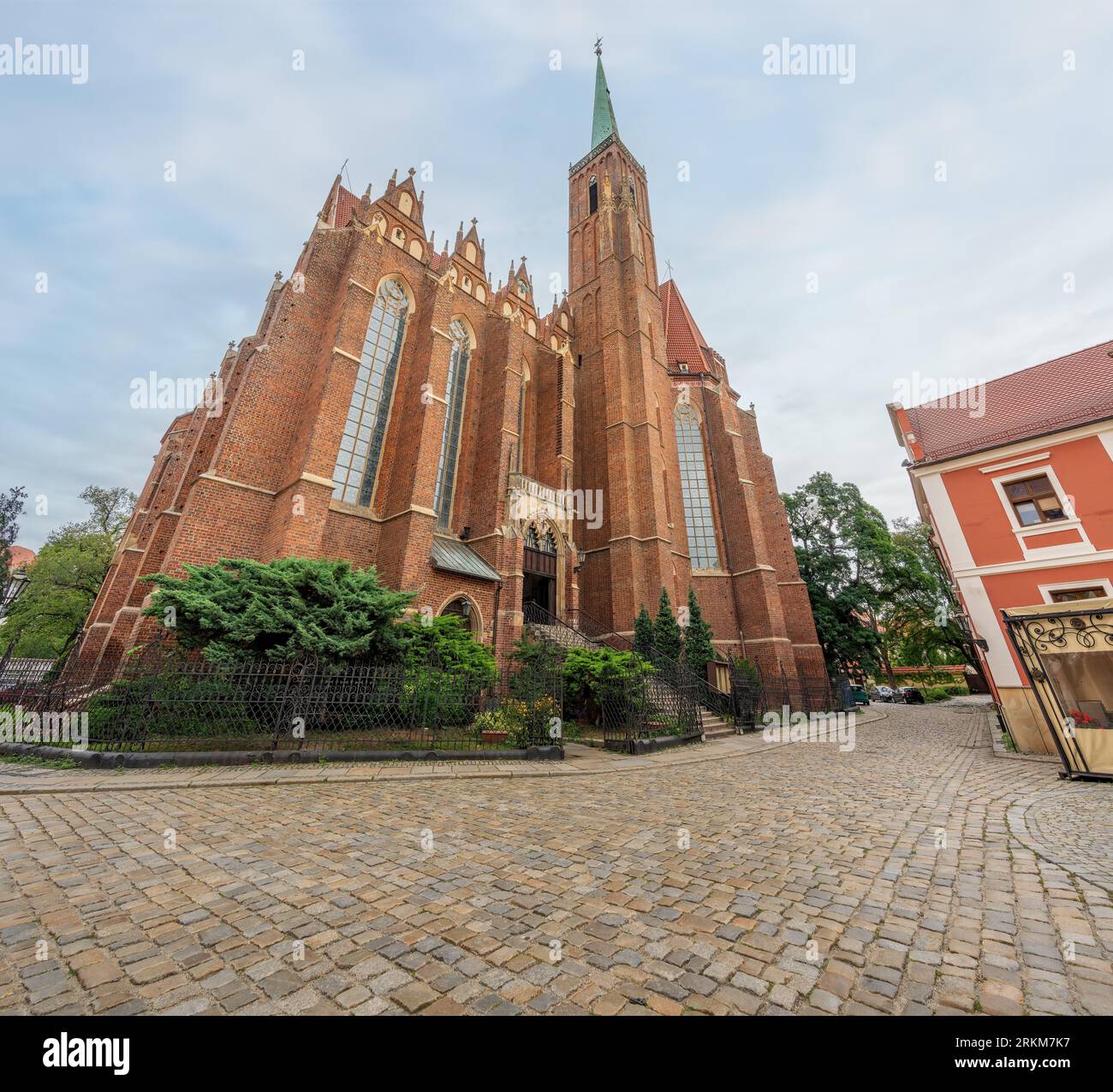 Stiftskirche des Heiligen Kreuzes und St. Bartholomew - Breslau, Polen Stockfoto