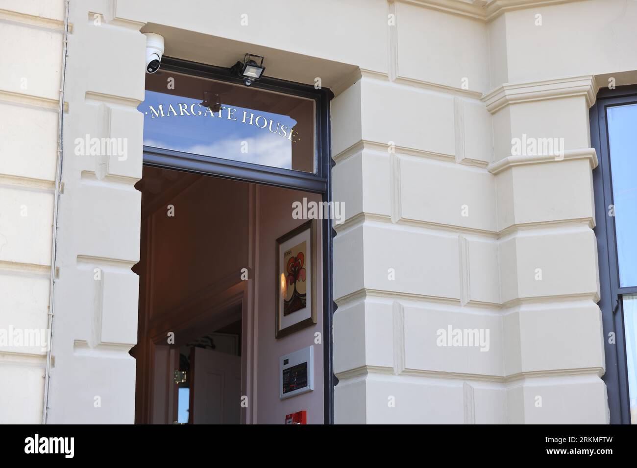 Kleines, luxuriöses Boutique-Hotel Margate House, am Dalby Square, in Cliftonville, Margate, Kent, UK Stockfoto