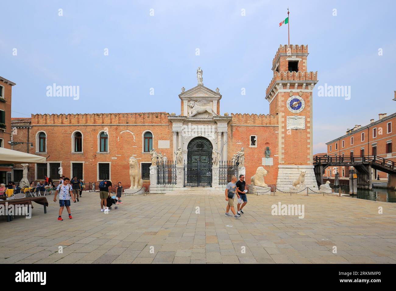 Arsenal von Venedig und Museum für Marinegeschichte in Italien Stockfoto