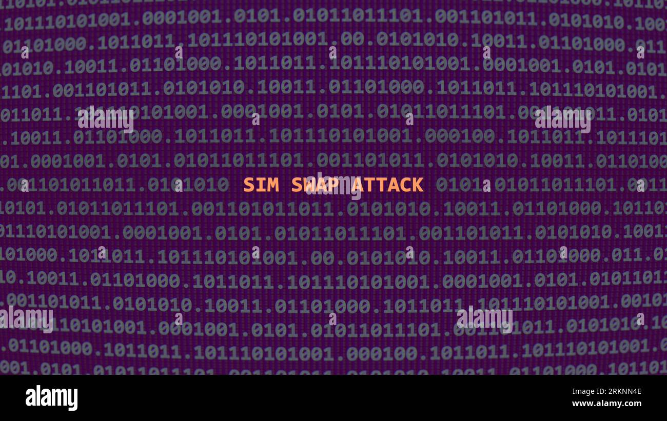 Cyber-Angriff Stockfoto