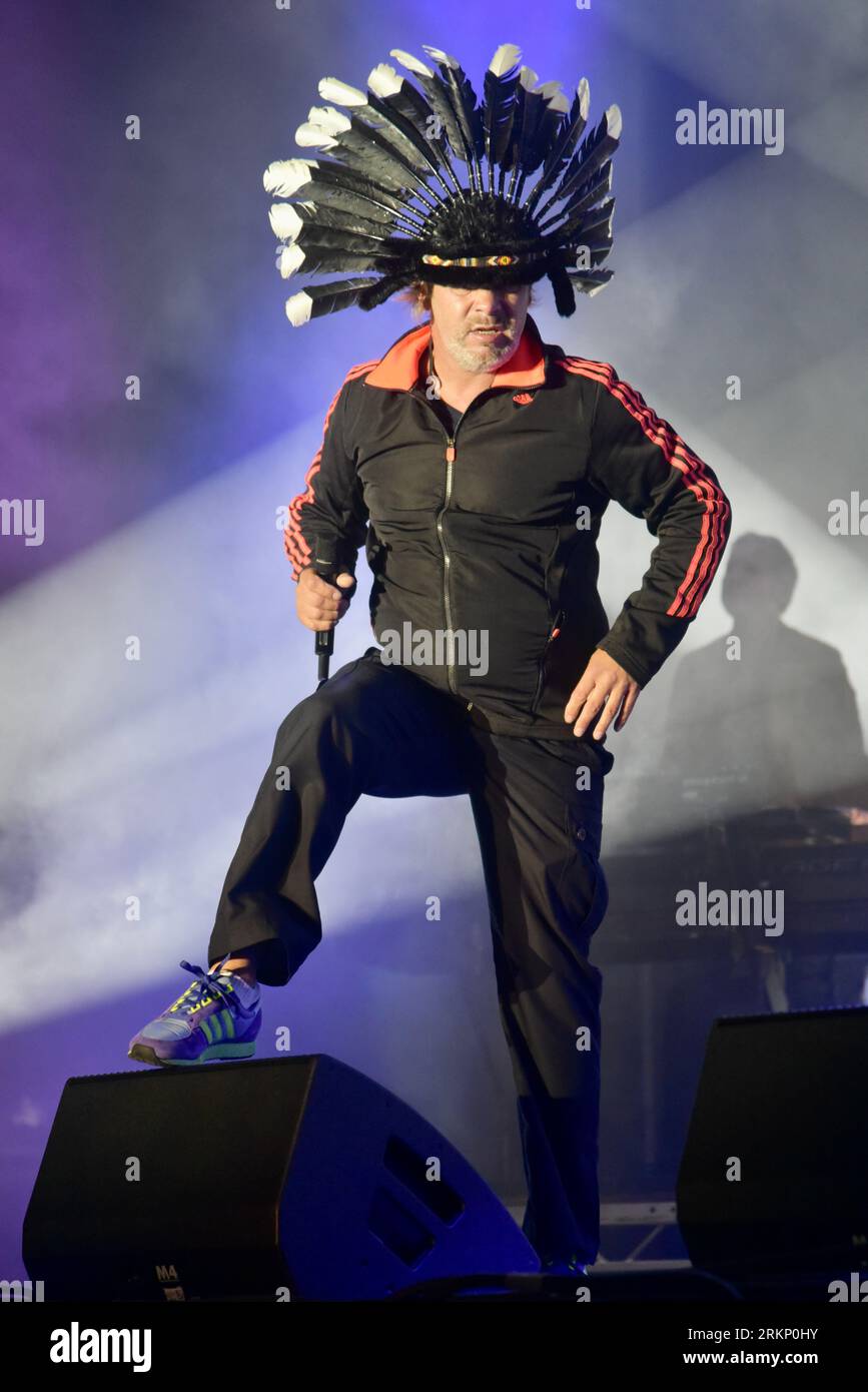 Victorious Festival, Portsmouth/Southsea, 25. August 2023, Jamiroquai Headliner Freitag Abend beim Victorious Festival, Southsea, Credit: Graham Tarrant/Alamy Live News Stockfoto
