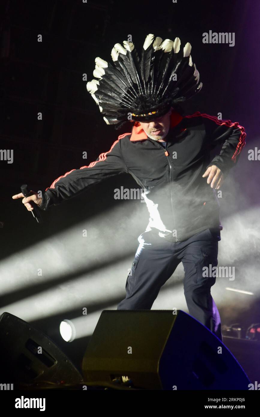Victorious Festival, Portsmouth/Southsea, 25. August 2023, Jamiroquai Headliner Freitag Abend beim Victorious Festival, Southsea, Credit: Graham Tarrant/Alamy Live News Stockfoto