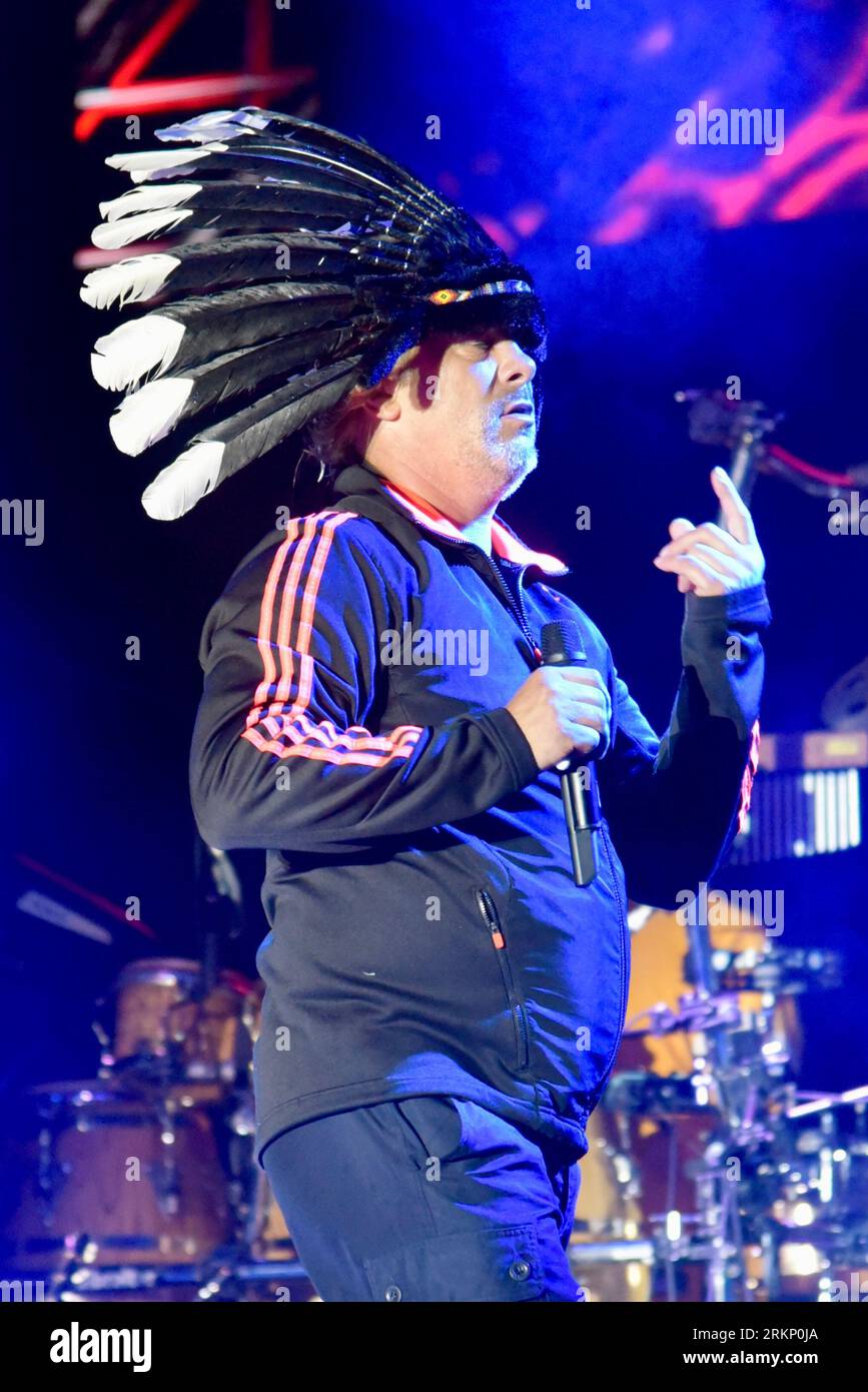 Victorious Festival, Portsmouth/Southsea, 25. August 2023, Jamiroquai Headliner Freitag Abend beim Victorious Festival, Southsea, Credit: Graham Tarrant/Alamy Live News Stockfoto