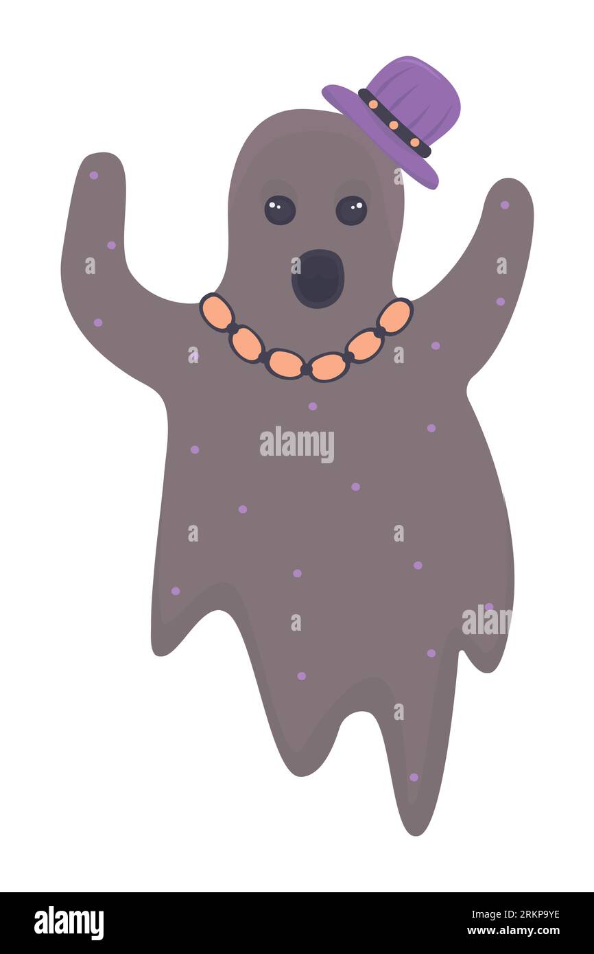 Scary and cute brownie, illustration for Halloween Stock Vektor