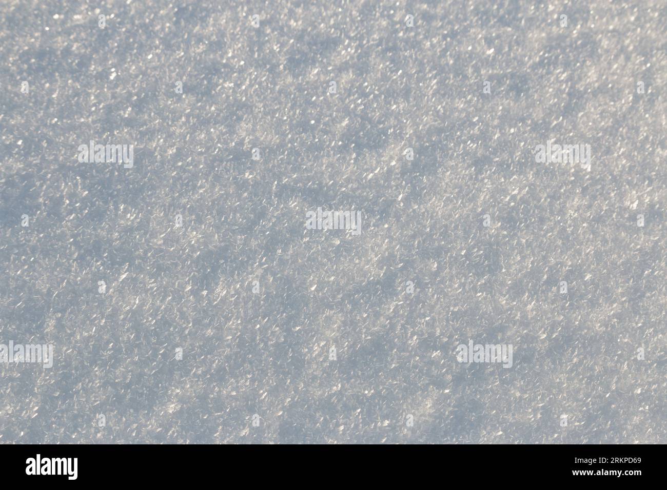 Großer Schneekristall-Hintergrund im Vollformat Stockfoto