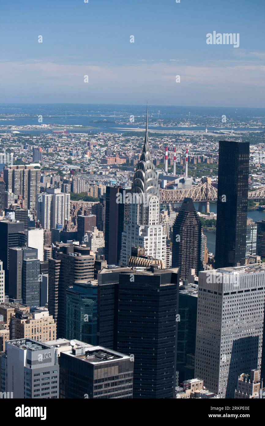 Das Chrysler-Gebäude Midtown Manhattan NYC 2009 Stockfoto