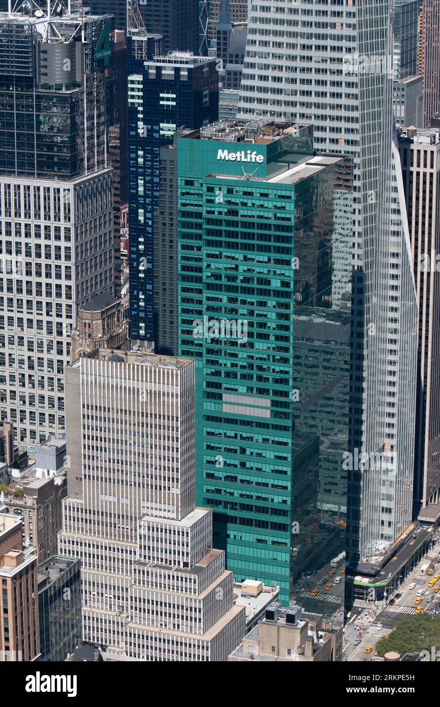Das Met Life Building Midtown Manhattan NYC 2009 Stockfoto