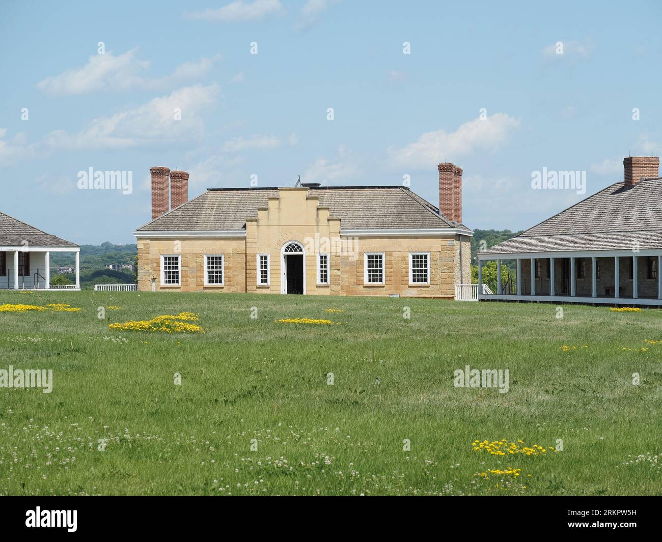 Kommandant des Offiziersquartiers in Fort Snelling in Minnesota Stockfoto