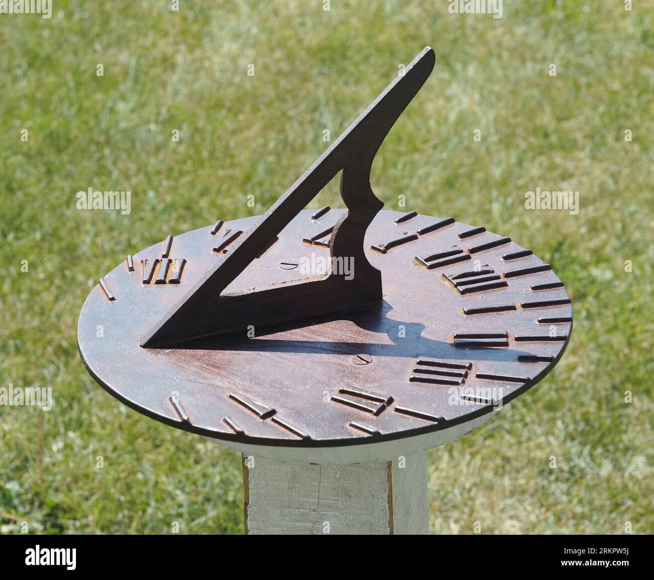 Sonnenuhr in Fort Snelling in Minnesota Stockfoto