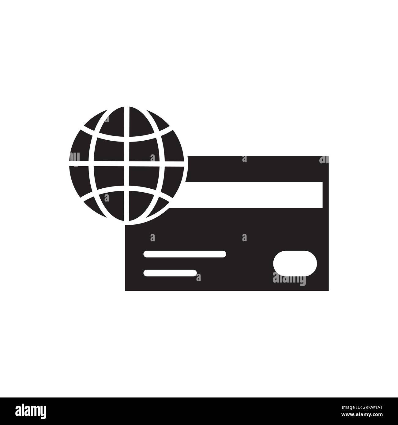 Symbol für die Scanzeile der Kreditkarte. Einfache Elementdarstellung. Kartenkonzept – Symboldesign. Stock Vektor