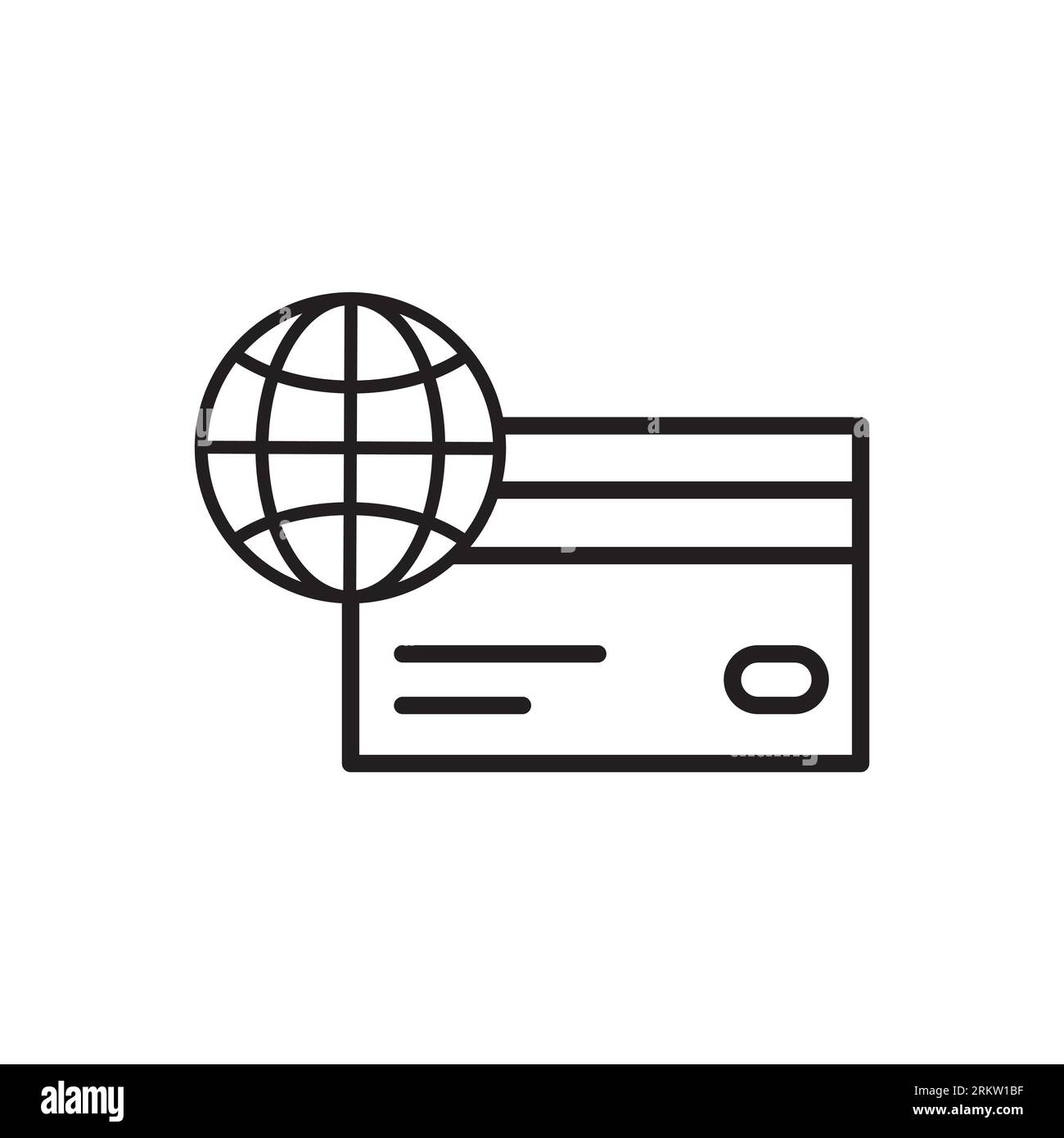 Symbol für die Scanzeile der Kreditkarte. Einfache Elementdarstellung. Kartenkonzept – Symboldesign. Stock Vektor