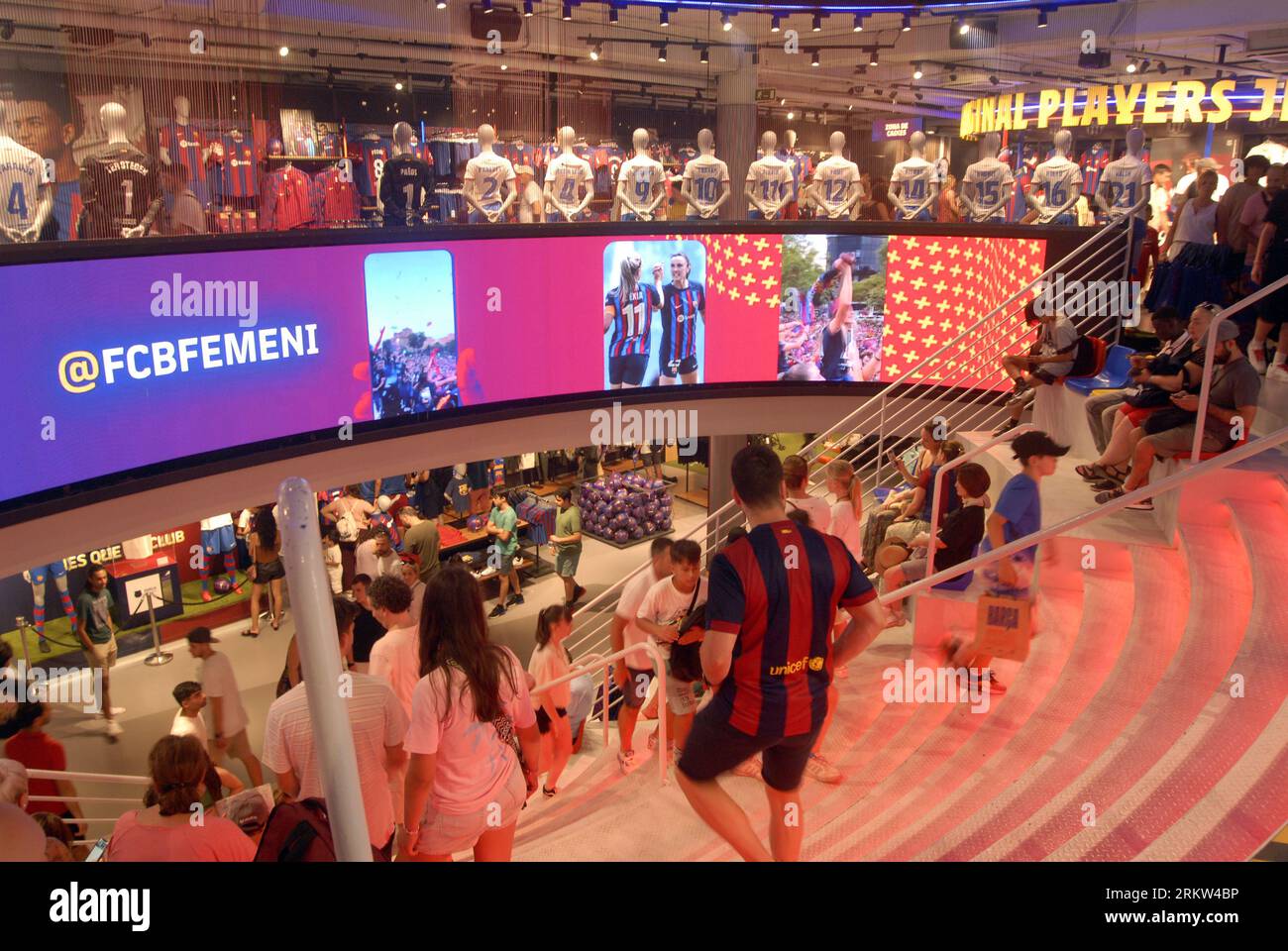 Spotify Camp Nou Shop Stockfoto