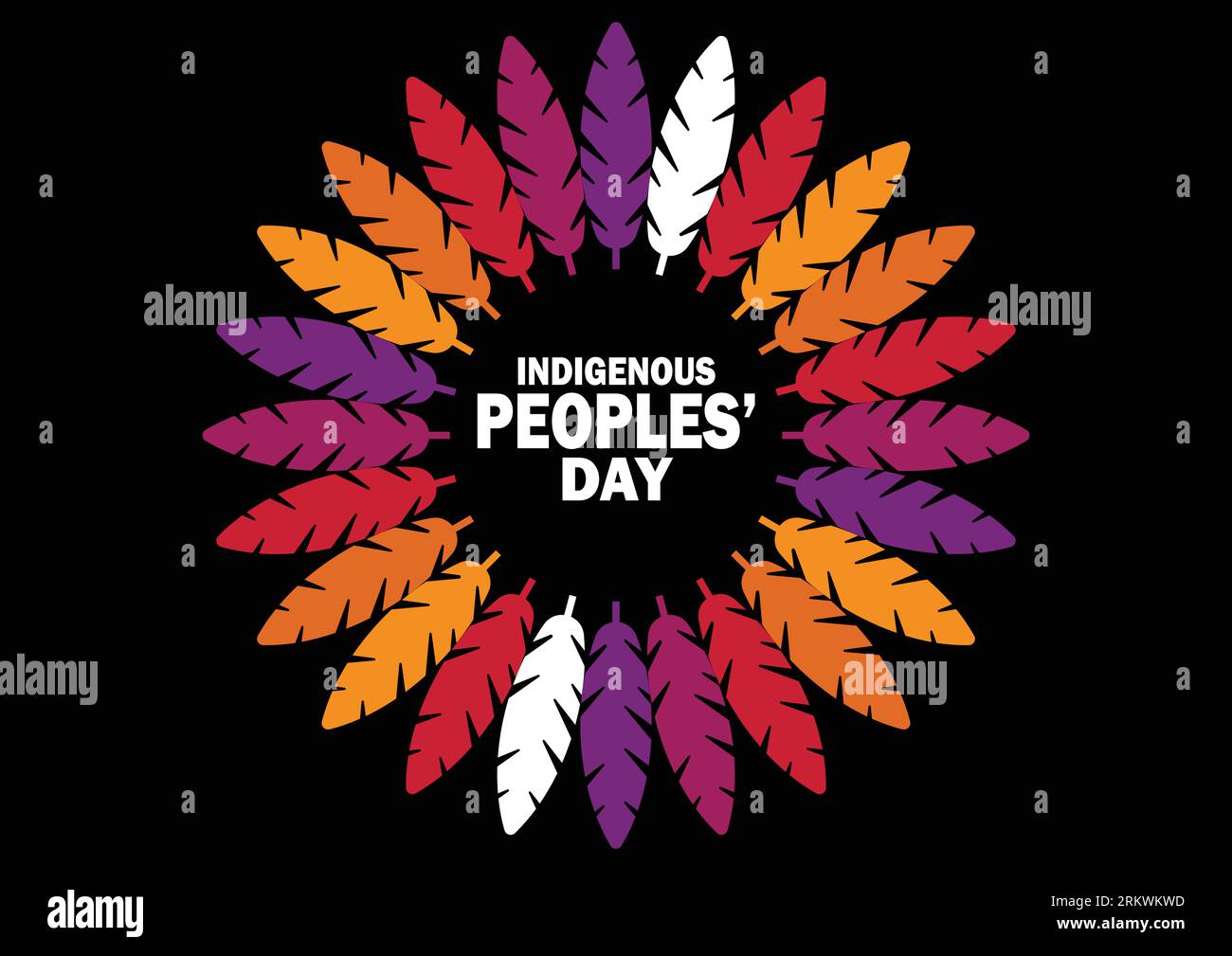 Indigenous Peoples' Day Vector Template Design Illustration. Suitable for greeting card, poster and banner Stock Vektor