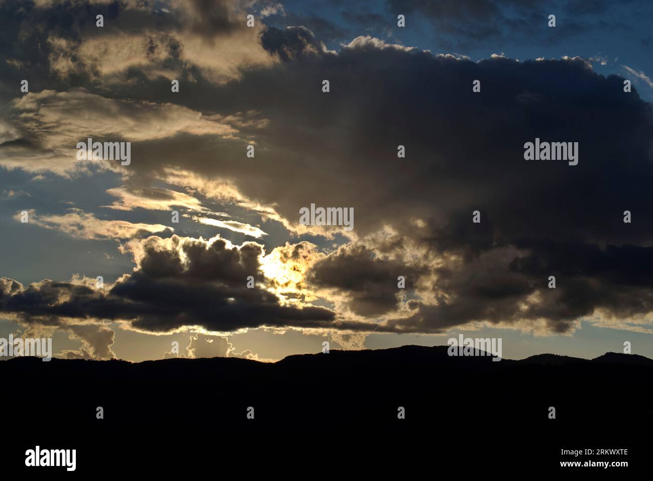 tramonto drammatico Stockfoto