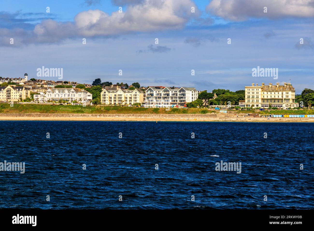 Hotels und Apartments mit Hafenlage in Falmouth, Cornwall, England, Großbritannien Stockfoto