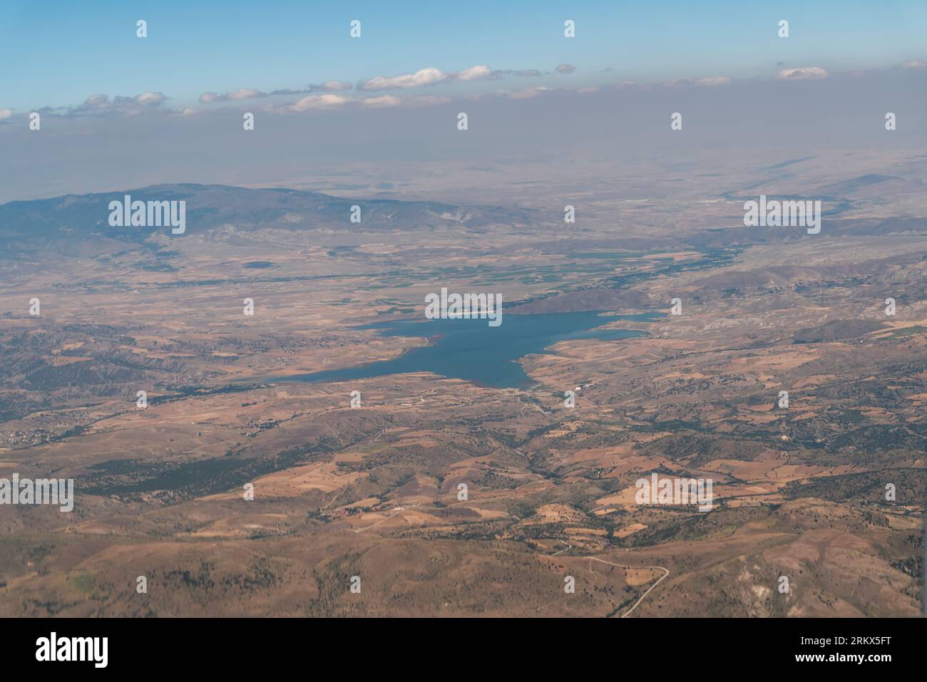 Der Camlıdere-Damm ist ein Staudamm in der Türkei. Es ist die wichtigste Trinkwasserquelle für die Stadt Ankara in der Türkei Stockfoto