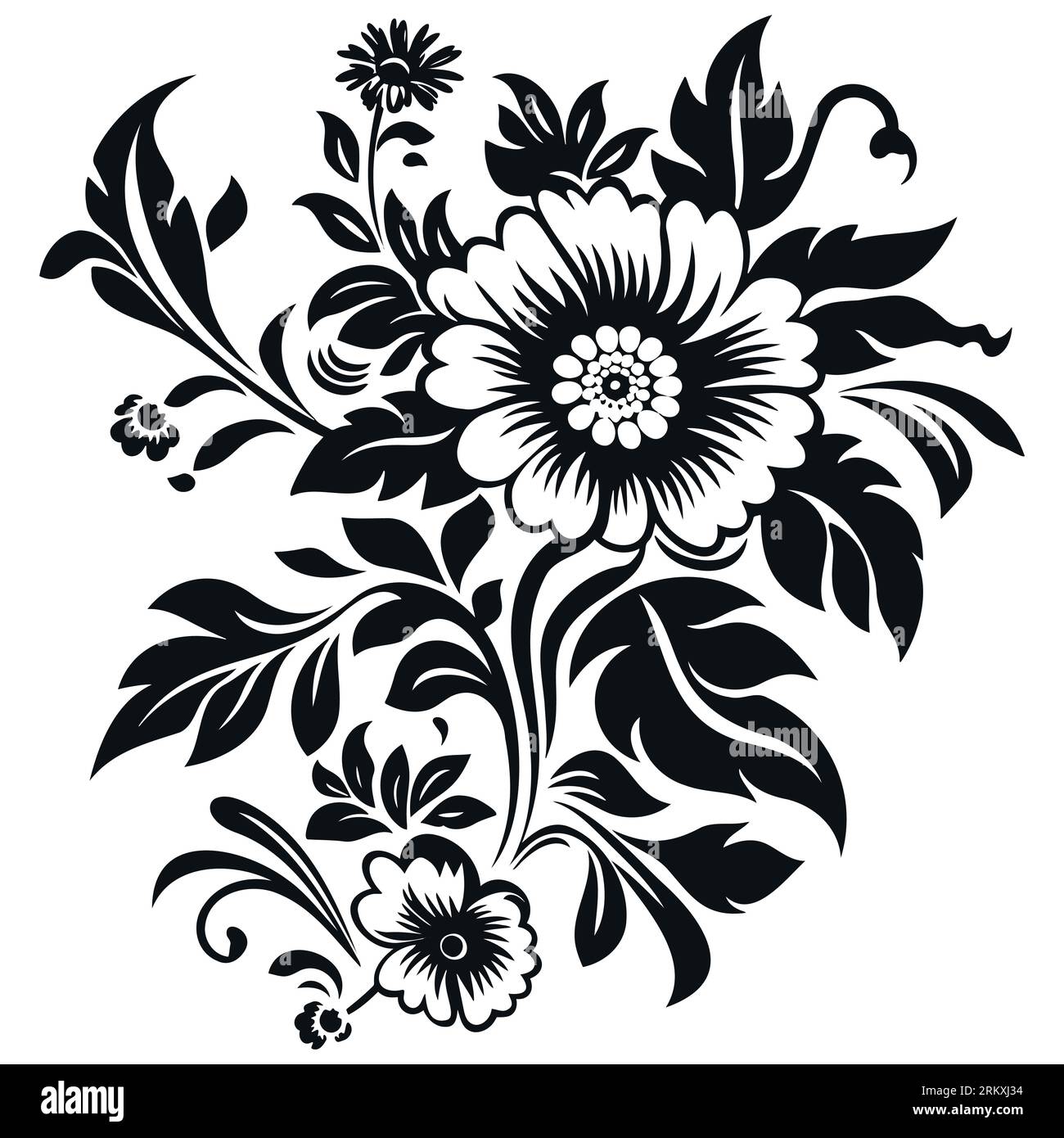 Blumenschmuck, Gravur, Rand, florales Retro-Muster, antiker Stil, acanthus, Laub, Wirbel, dekoratives Designelement Stock Vektor