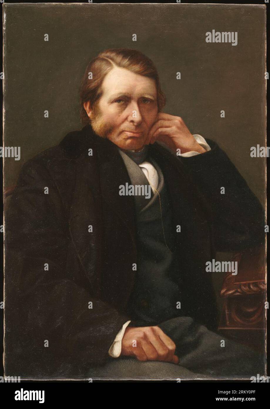 John Ruskin (1819–1900) zwischen 1876 und 1880 von Charles Herbert Moore Stockfoto