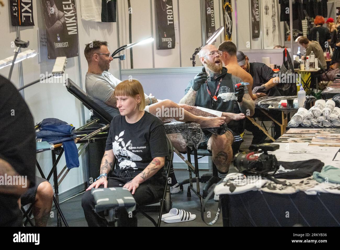 London, Großbritannien. 26. August 2023. The Big London Tattoo Show, Excel Centre London Credit: Ian Davidson/Alamy Live News Stockfoto