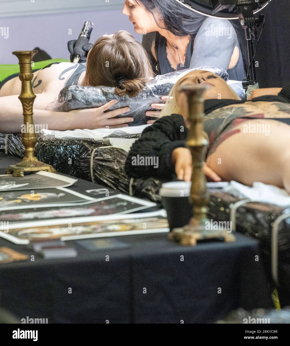 London, Großbritannien. 26. August 2023. The Big London Tattoo Show, Excel Centre London Credit: Ian Davidson/Alamy Live News Stockfoto