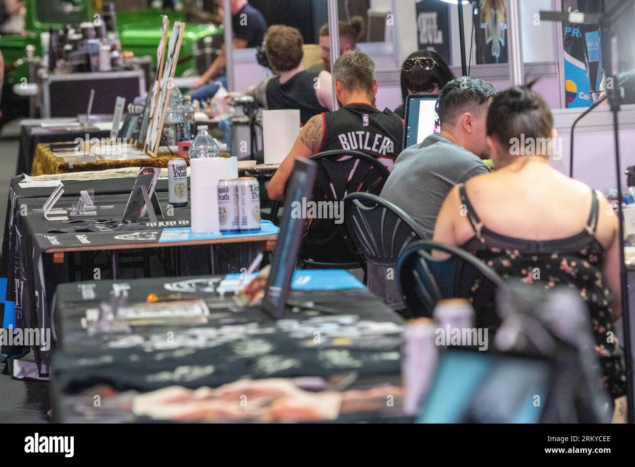 London, Großbritannien. 26. August 2023. The Big London Tattoo Show, Excel Centre London Credit: Ian Davidson/Alamy Live News Stockfoto