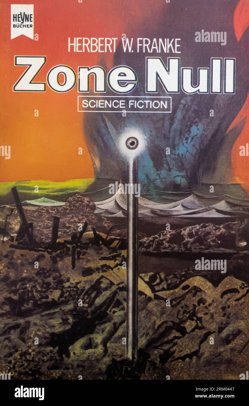 Zone Null: Science-Fiction-Roman Book von Herbert W. Franke 1970 Heyne Bücher Stockfoto