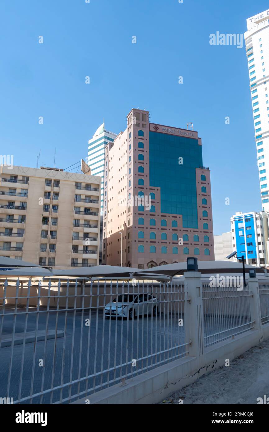 Das Bahrain Diplomatic Area Centre befindet sich im Trustturm im diplomatischen Gebiet von Manama bahrain Stockfoto