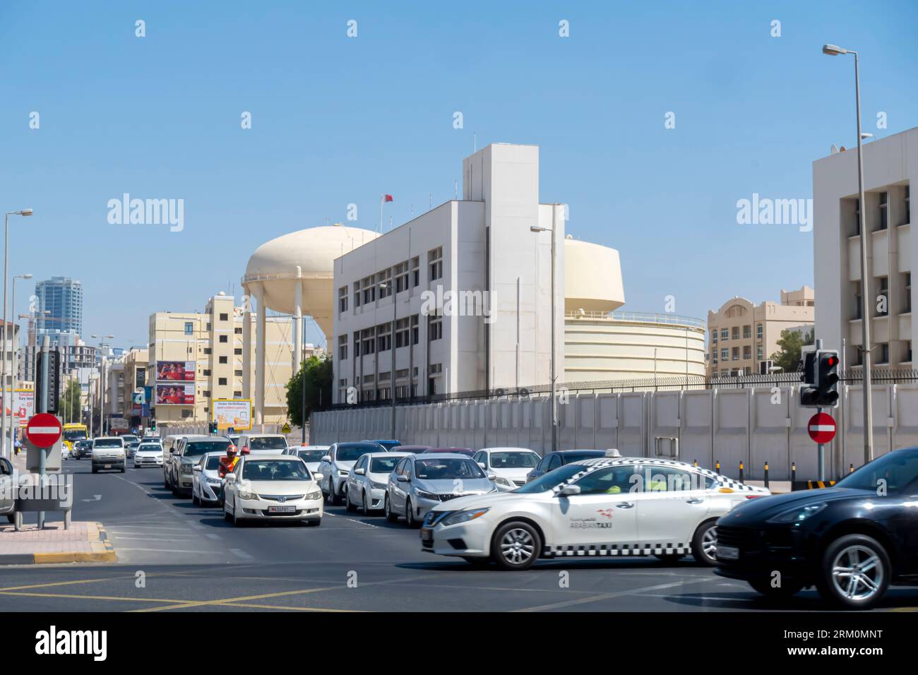 Straßenverkehr in Manama Bahrain Stockfoto