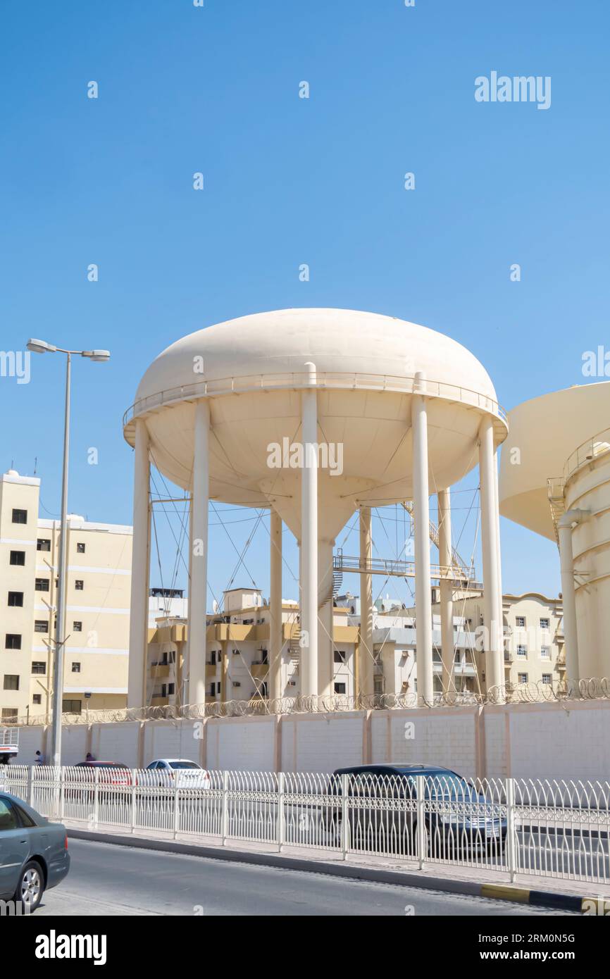 Bahrain Wassertanks in Manama Stockfoto