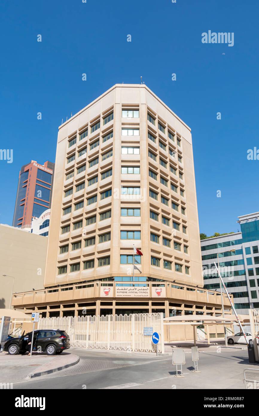 Oberster Justizrat - Regierungsbüro in Manama, Bahrain Stockfoto