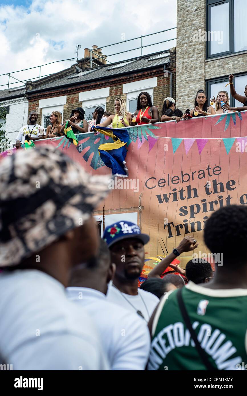 Notting Hill Carnival 2022, das Two Days Annual Caribbean Festival, das in West London stattfindet. Stockfoto