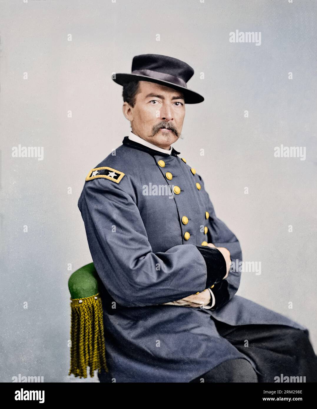Generalmajor Philip Sheridan (mit Schulterabzeichen). C. 1862 -1864 Stockfoto
