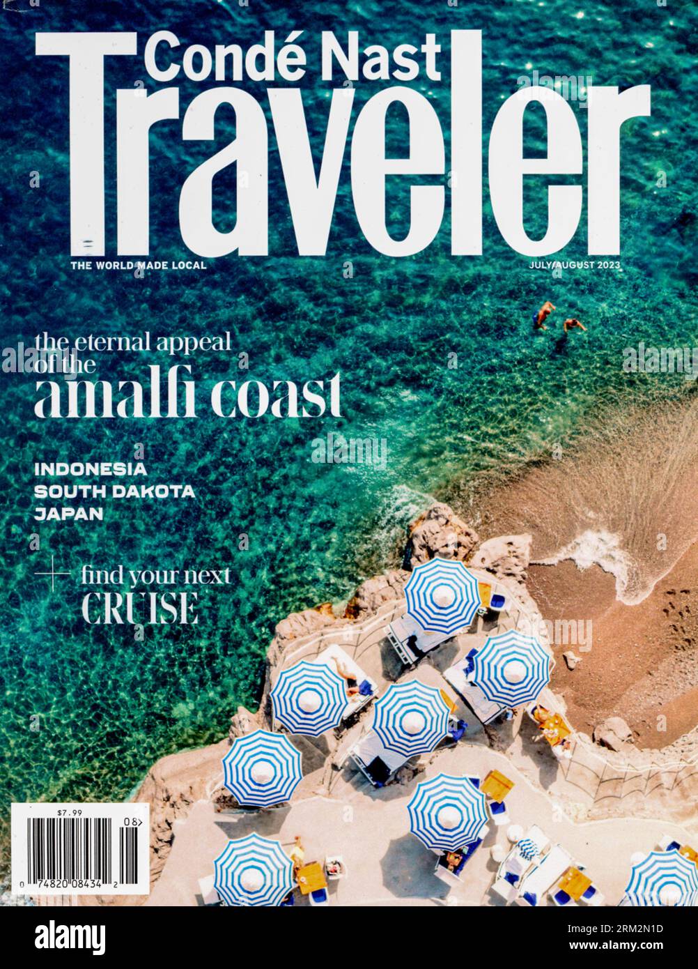 Ausgabe des Magazins „Conde Nast Traveler“ Juli/August 2023, USA Stockfoto