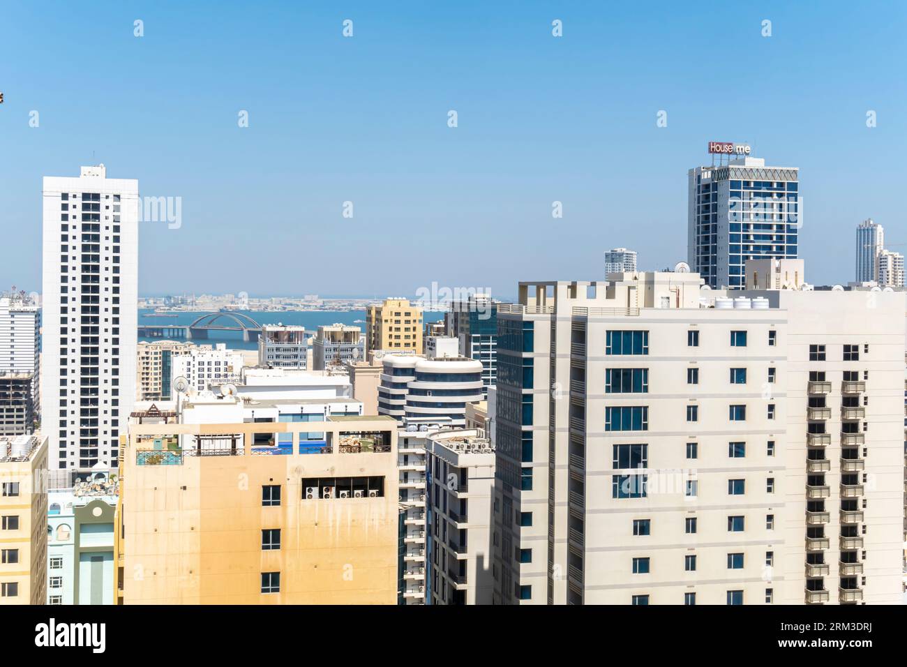 Jaffair Bahrain Bauprojekte, Hochhäuser in Jaffair Bahrain. RP Tower – II Stockfoto