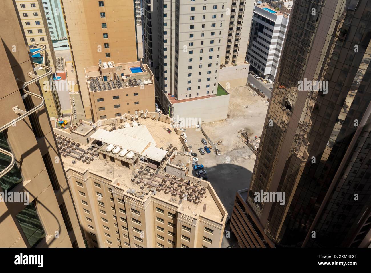 Jaffair Bahrain Bauprojekte, Hochhäuser in Jaffair Bahrain. Stockfoto