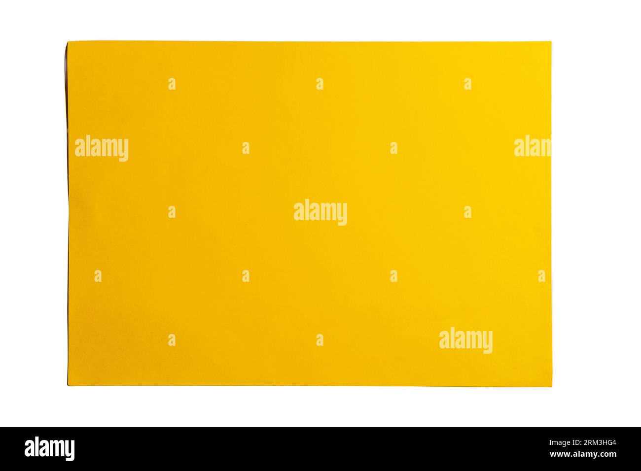 Hintergrund der Papierstruktur. Gelbes Papier für Kreativität. Ansicht von oben, alte Papierstruktur zum Hinzufügen von Text oder Arbeitsdesign für Hintergrundprodukte. Draufsicht Stockfoto