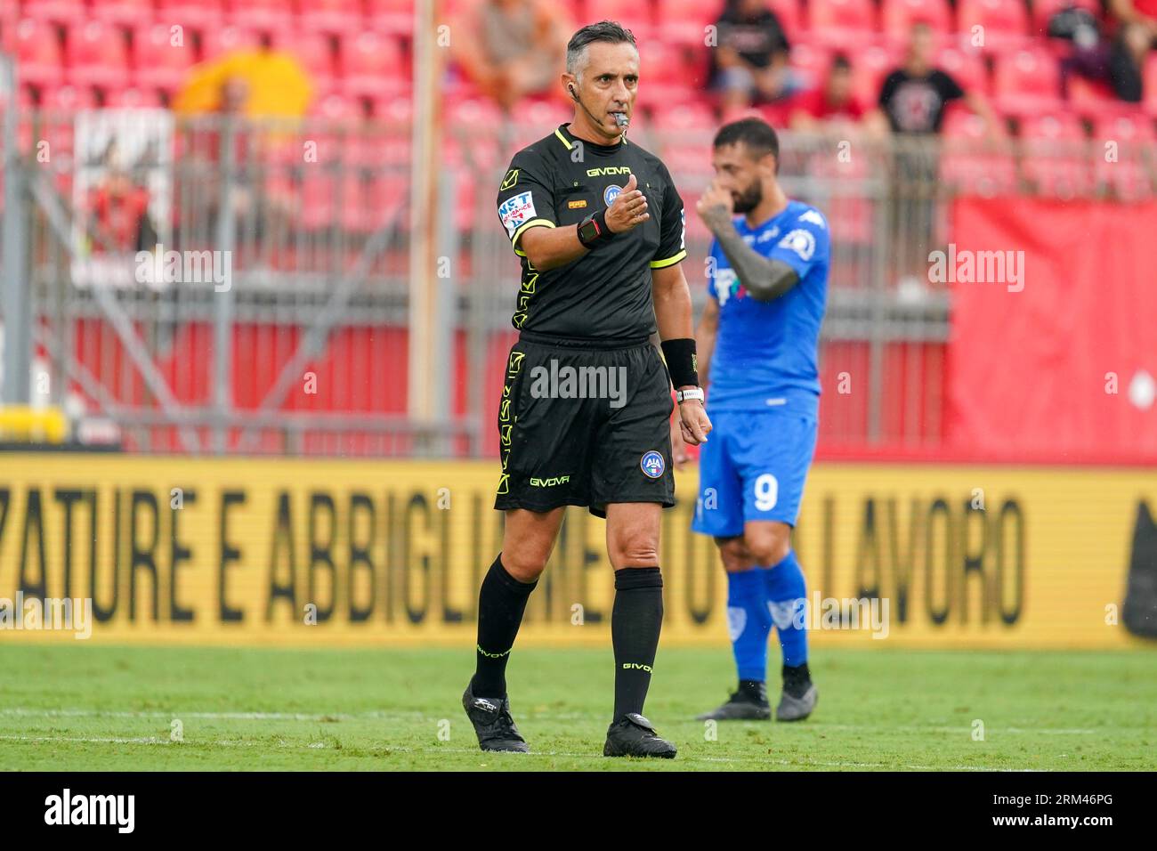 Monza, Italien. 26. August 2023. Gianluca Aureliano, Schiedsrichter beim AC Monza gegen Empoli FC, Serie A. Credit: /Alessio Morgese/Emage Credit: Alessio Morgese/E-Mage/Alamy Live News Stockfoto