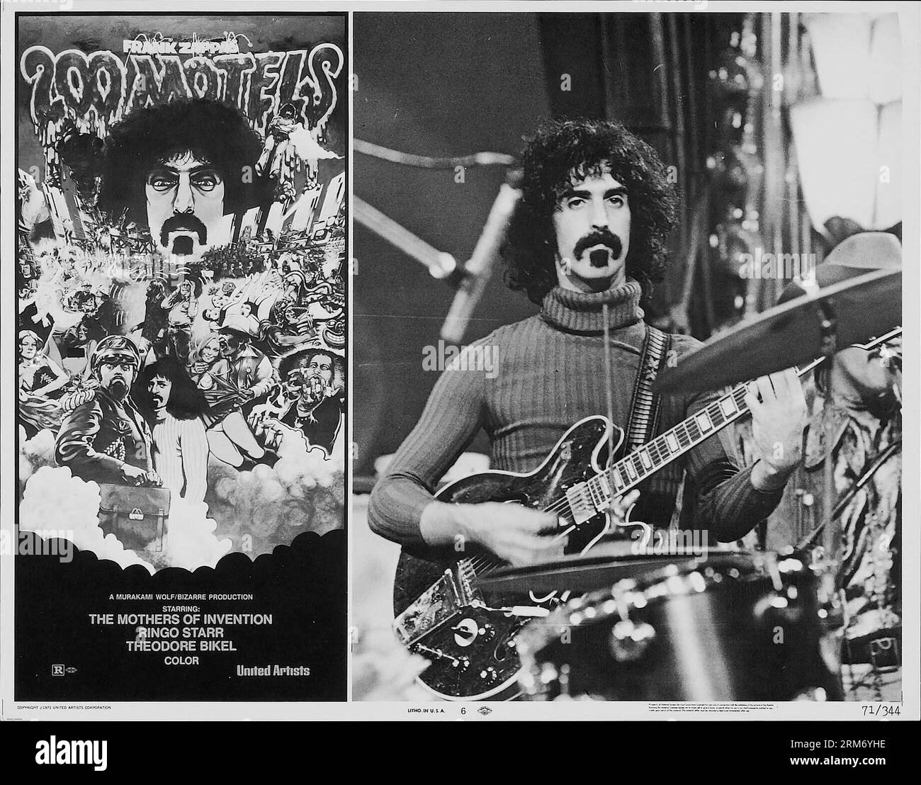 FRANK ZAPPA in 200 MOTELS (1971) unter der Regie von FRANK ZAPPA und TONY PALMER. Titel: Bizarre Productions / Album Stockfoto